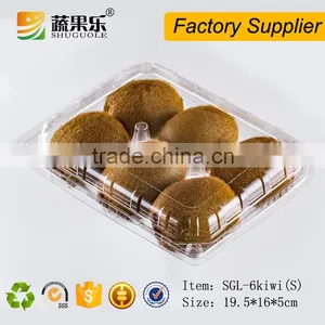 Clear Plastic Blister Kiwi Packaging Box 6 Holes With Clear Lid thumbnail-1