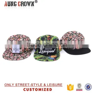 Design Your Own Floral 5 Panel Hat Cap thumbnail-1