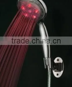 ABS Chromed RGB Temperature Controlled Bath Hand Held LED Shower Head thumbnail-3