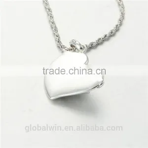 European Designs Lovely S925 Sterling Silver Heart Pendant For Birthday Gift thumbnail-3