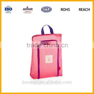 Manufacturing Portable Waterproof Nylon Bag Organizer Travel Shoe Bags With Zipper Closure thumbnail-4
