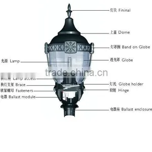 Decorative Garden Light Pole Outdoor Yard Lamp Pole thumbnail-2