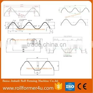 Three Wave Highway Guardrail Cold Roll Forming Machine From JBL thumbnail-1