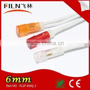 Plastic High Light 8mm 24v Yellow Blue Red Green White Led Parking Indicator Light thumbnail-1