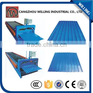 Corrugated Iron Roofing Sheet Glazed Metal Roofing Sheet Forming Machine thumbnail-5