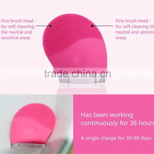 Wholesale USB Rechargeable Skin Care Ultrasound Machine Sonic Face Brush Best Facial Cleansing Brush thumbnail-6