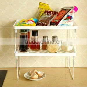 Kitchen/Bathroom Accessories Folding Pot Holder Corner Basket Wall Shelf Storage Rack thumbnail-4