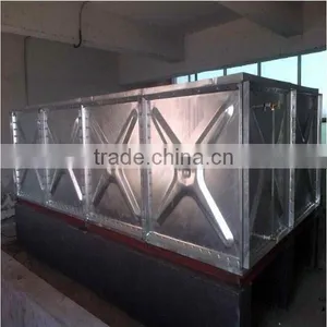 Large Volume Hot Dip Galvanized Steel Water Tank thumbnail-1