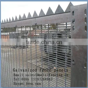 Made in China Enclosure Security Screen Panels Solid H Piers Supported High Security Anti Climb 358 Grill Fence Panels thumbnail-6