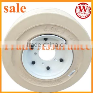 High Quality Non-marking Solid Tire 4.00-8/3.75 With 5 Lug Holes thumbnail-1