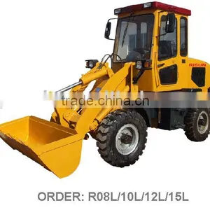 Small Wheel Loader ZL10 Single Cylinder Engine Compact Structure Farm & Construction Usage Lowest Price thumbnail-2