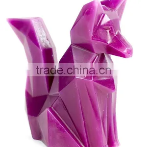 Customized Yellow Color Home Decorative Shaped Fox Candle thumbnail-2