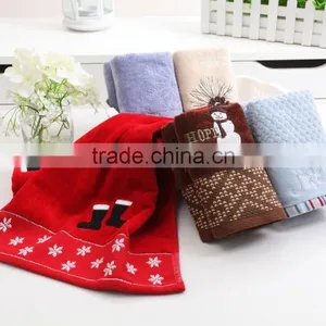 High Quality Cotton Baby Face Towel With Christmas Cartoon Pattern Towels thumbnail-3