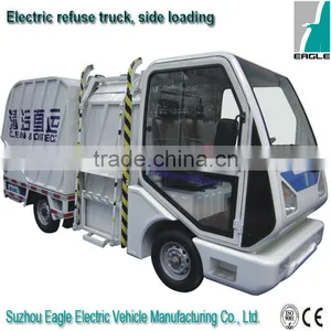 Electric Refuse Truck With Side Loading for Recovery, CE Approved thumbnail-1