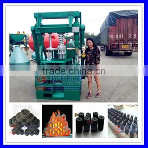 30 Years Professional Factory Direct Sell Honeycomb Cylinder Charcoal Coal Briquette Forming Machine thumbnail-2