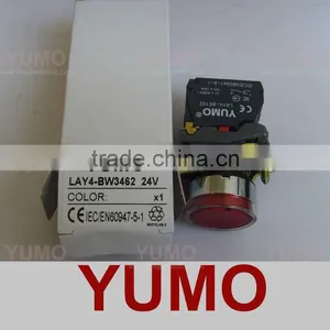 Push Button Switch LAY4-BW3462 24V RED thumbnail-1