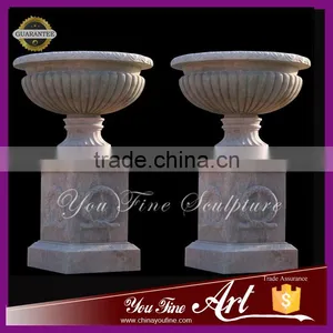 High Quality Handcarved Marble Flower Pot thumbnail-1