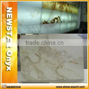 White Composite Onyx Tiles (onyx Laminated Glass Tiles ) thumbnail-1