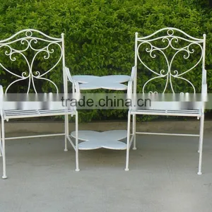 2 Seater Cast Iron Companion Garden Chair thumbnail-1