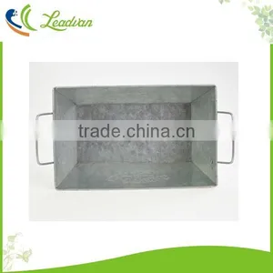 2017 High Quality Square Home Garden Decoration Zinc Metal Flower Pot thumbnail-4