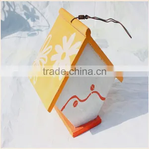 Hot Sale Eco-friendly New Unfinished Wooden Bird House Wholesale thumbnail-4