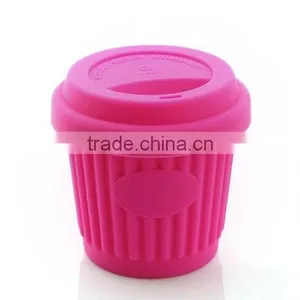 Plastic Silicone Coffee Cup With Silicon Band thumbnail-1