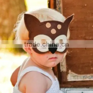 15052025 Kids Felt Coloring Cute Animal Party Face Mask thumbnail-4