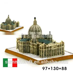 Italy Papal Basilica of Saint Peter 3d Building Model Resin Italy Souvenirs thumbnail-1