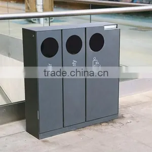 Arlau Metal Steel Street Waste Segregation Dustbin thumbnail-4