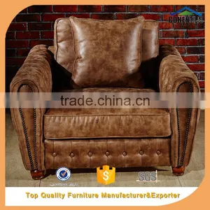 Luxury Classic Living Room Furniture Tufted Vintage Sectional Sofa Set thumbnail-1