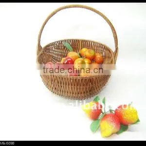 Egg Shaped Awn Woven Iron Frame Storage Hamburger Basket thumbnail-1