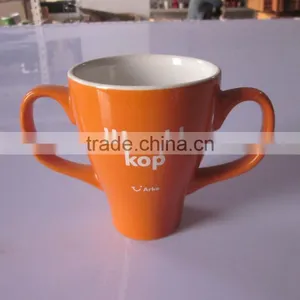 Custom Ceramic Mug,trophy Shape Mug With Customized Printing thumbnail-1