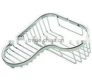 Chrome Wire Basket for Wall Mounted Displays Shelving thumbnail-1