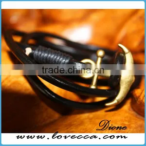 Cheapest Hot Sale 2017 Jewelry Mens Bracelet Anchor Hook Bracelet thumbnail-6