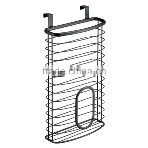 Black Wire Kitchen Cabinet Storage Holder For Plastic Bags thumbnail-2
