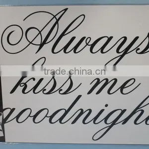 Wall Decal Sayings Always Kiss Me Goodnight thumbnail-1