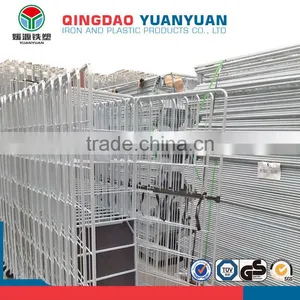 Stackable 3 Sided Logistics Pallet Cage Trolley Roll Storage Container thumbnail-2