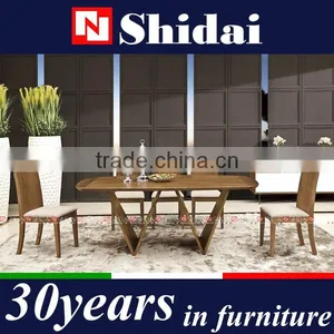 NEW CONTEMPORARY WALNUT COLOR DINING SET A-46 thumbnail-1
