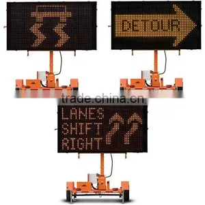 Mobile Variable Message Board Sign and Trailer Manufacturer , Graphic Display, Solar LED and Battery Powered WTMMB thumbnail-2