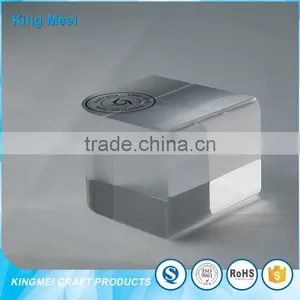 High Quality Clear Acrylic Cube Product Signage thumbnail-3