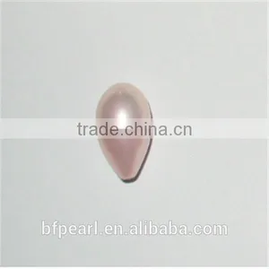 Wholesale 14-19mm Peach Raindrop Shell Pearls Beads thumbnail-1