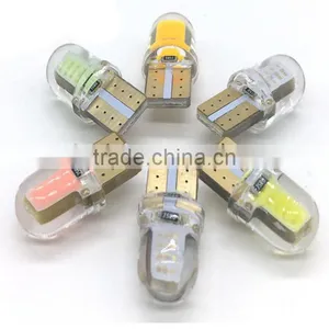 Car T10 Silicone Glue Crystal Width Modulation in COB Chip Running Lights W5W Soak Ed Small Lights Decoding Modification thumbnail-1