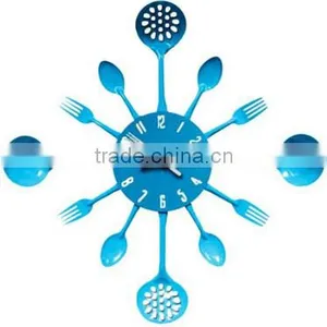 Hot Selling Household Creative Cutlery Metal Wall Clock thumbnail-4