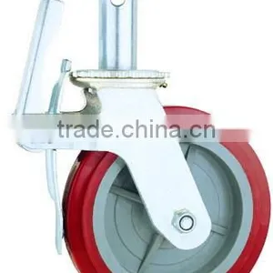 Mobile Telescopic Scaffolding Tower Swivel Caster With Brake thumbnail-1