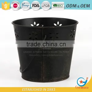Iron and Zinc Homeware Flower Pots for Outside Decorative Garden Pots thumbnail-1