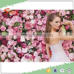 2016 New Style Artificial Rose and Hydrangea Artificial Flower for Wall Backdrop Decoration thumbnail-1