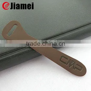 Custom Colored Leather Trim Jacket pu Zipper Pull thumbnail-1