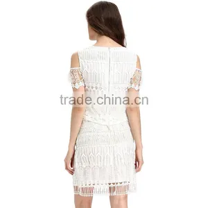 Domin Fashion Latest 2 Piece Style Fancy Lace Dress thumbnail-5