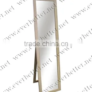 Wholesale Wood Color Floor Standing Mirror for Living Room thumbnail-1
