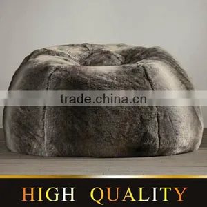 Faux Fur Chair Big Sofa Bed Adult Bean Bag 1 Chair Lounger thumbnail-1